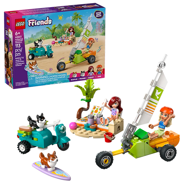 LEGO Friends Surfing Dogs and Scooter Adventure (42641)
