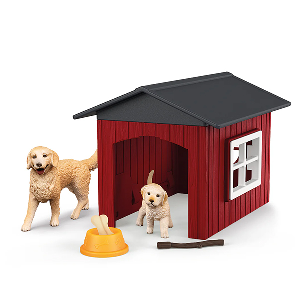Igračka Schleich Dog Kennel with 2 golden retrivers (42722) Igračka Schleich Dog Kennel with 2 golden retrivers (42722)