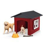 Igračka Schleich Dog Kennel with 2 golden retrivers (42722)