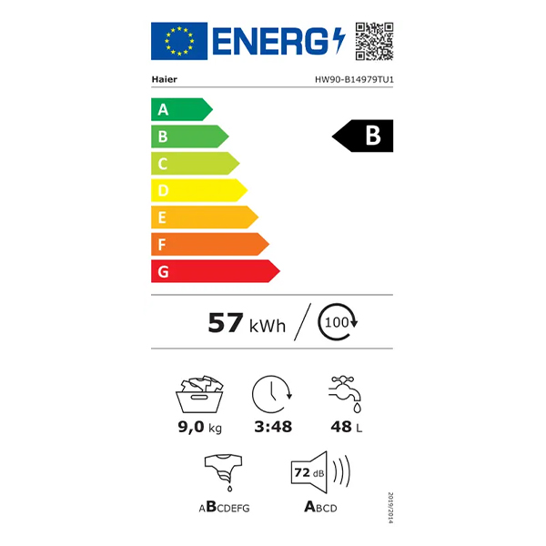 Veš mašina Haier HW90-B14979TU1S I-Pro 7 Plus Direct Motion 9kg/1400rpm