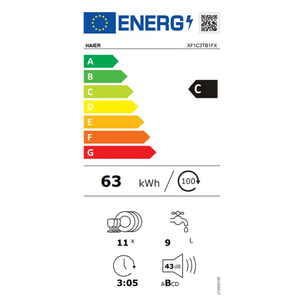 Mašina za pranje posuđa Haier XFIC3TBIFX I-Pro Shine Series 5 Mašina za pranje posuđa Haier XFIC3TBIFX I-Pro Shine Series 5