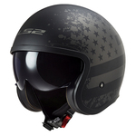 Kaciga LS2 OF599 Spitfire II Matt Black Flag XL