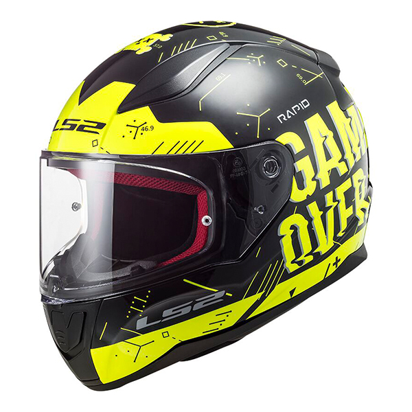 Kaciga LS2 FF353 Rapid Player H-V Yellow Black XL Kaciga LS2 FF353 Rapid Player H-V Yellow Black XL