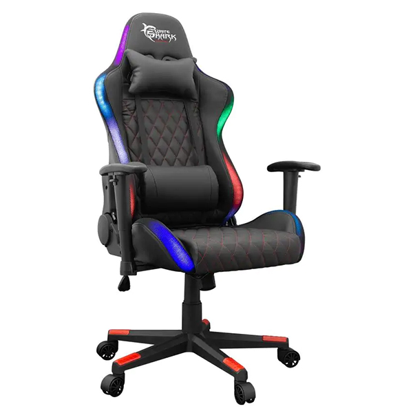 Gejmerska stolica White Shark THUNDERBOLT Black RGB