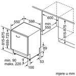 Ugradna mašina za pranje posuđa Bosch SMV4HVX02E/ Ugradna mašina za pranje posuđa Bosch SMV4HVX02E/