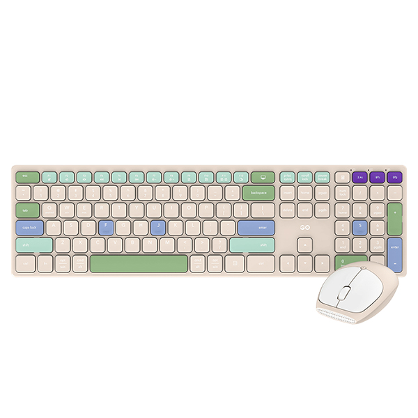 Tastatura+miš Fantech WK895 bežični set (Bež) Tastatura+miš Fantech WK895 bežični set (Bež)
