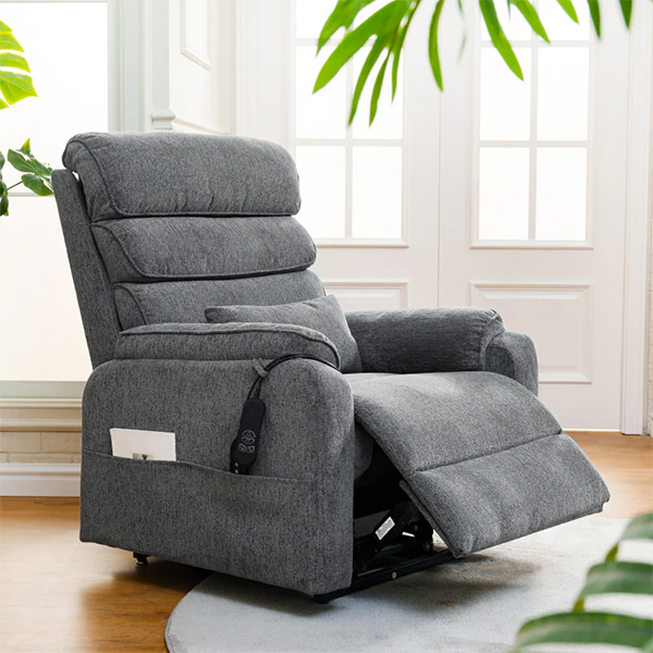 Fotelja podesiva masažna Loctek FlexiSpot XL6 Power Lift Recliner (Dark Gray)