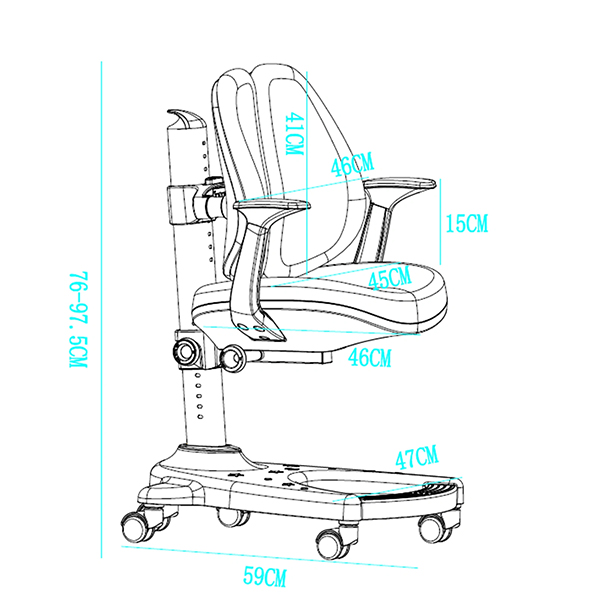 Dječija ergonomska stolica Loctek Flexispot SC04 (Gray) Dječija ergonomska stolica Loctek Flexispot SC04 (Gray)