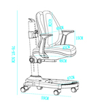 Dječija ergonomska stolica Loctek Flexispot SC04 (Gray) Dječija ergonomska stolica Loctek Flexispot SC04 (Gray)