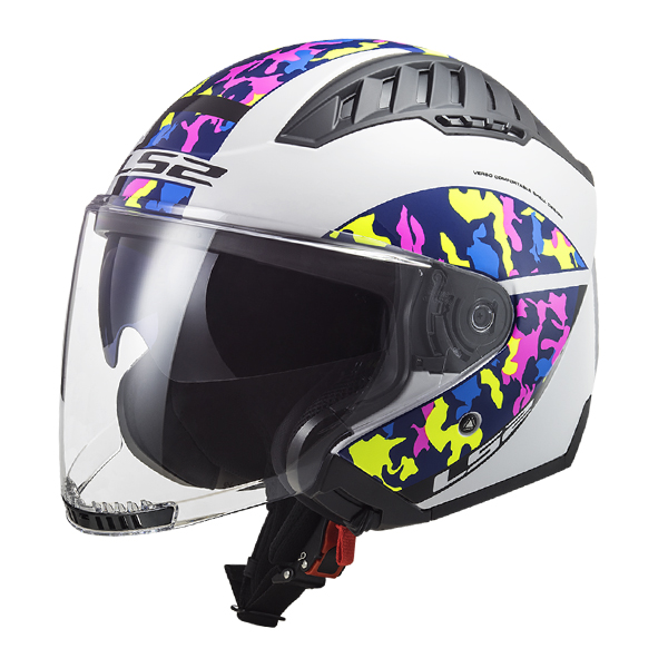 Kaciga LS2 OF600 Copter Crispy White H-V yellow L