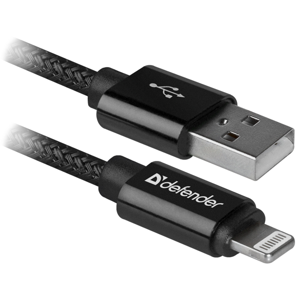 Kabl Defender Technology ACH01-03T PRO USB 2.0 AM-LightningM 1m Black