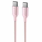 Kabl Swissten Textile II USB-C / USB-C 1,5m Pink - 71528205