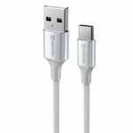Kabl Swissten Textile II USB / USB-C 1,5m White - 71521310