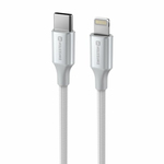 Kabl Swissten Textile II USB-C / Lightning 1,5m White - 71529204