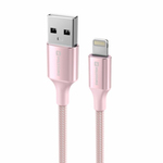 Kabl Swissten Textile II USB / Lightning 1,5m Pink - 71523311