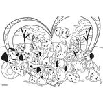 Puzzle Lisciani Složi i oboji 2 u1 - 101 Dalmatinac - 60 kom Puzzle Lisciani Složi i oboji 2 u1 - 101 Dalmatinac - 60 kom