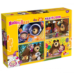Puzzle Lisciani DF Maxi Floor Masha and The Bear 4x48 kom