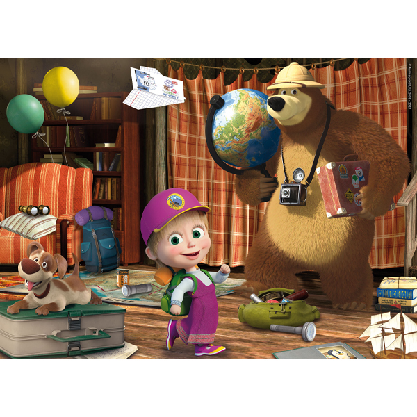 Puzzle Lisciani DF Maxi Floor Masha and The Bear 4x48 kom Puzzle Lisciani DF Maxi Floor Masha and The Bear 4x48 kom