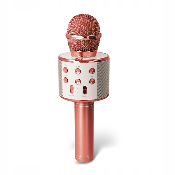 Mikrofon za karaoke Forever BMS-300 Bluetooth microphone with speaker rose gold GSM113283