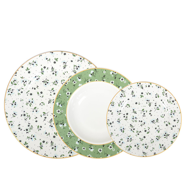 Servis tanjira Sigma 18/1 JH-RIM-18-GREEN porcelan (FLOWERS)