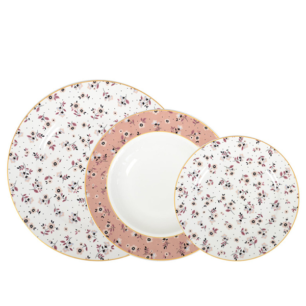 Servis tanjira Sigma 18/1 JH-RIM-18-ROSE porcelan (Rose FLOWERS)