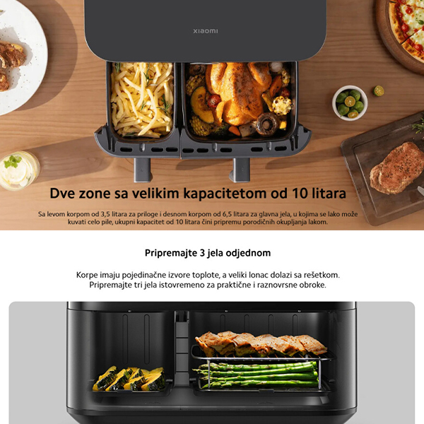 Friteza Xiaomi Mi Smart Dual Zone Air Fryer 10L (vrući vazduh)