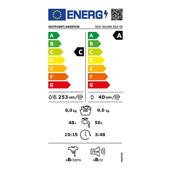 Mašina za pranje i sušenje veša Hotpoint Ariston NDD 964489 BDA EE 9kg/1400rpm/6kg sušenje