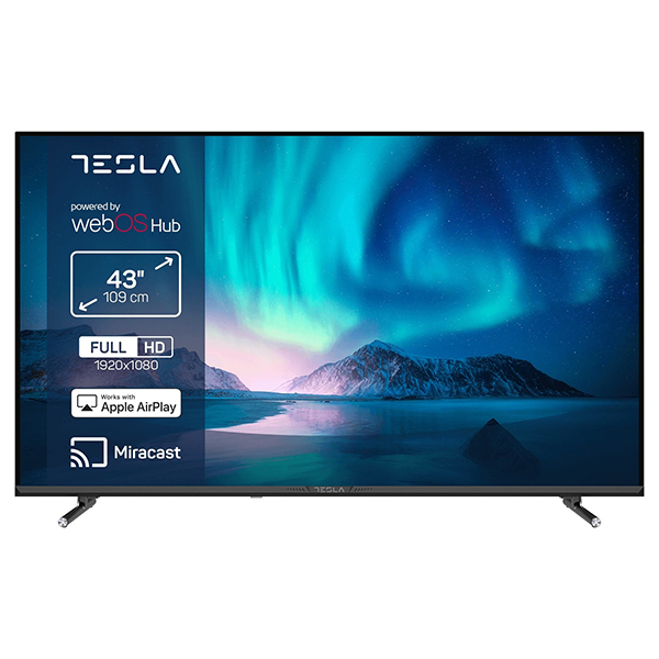 TV LED Tesla 43E645BFW Ultra HD, Smart WebOS ThinQ AI, AirPlay, Miracast, DVB-T2/C/S2