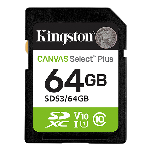 Micro SDXC Kingston 64GB Canvas Select Plus C10 SDS3/64GB Micro SDXC Kingston 64GB Canvas Select Plus C10 SDS3/64GB