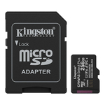 Micro SDXC Kingston 256GB Canvas Select Plus C10 + SD adapter SDCS3/256GB