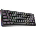 Tastatura Rampage REBEL Black Low Profile Gaming RED SWITCH US/English RGB