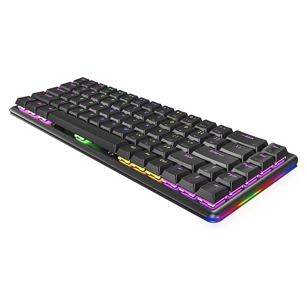 Tastatura Rampage REBEL Black Low Profile Gaming RED SWITCH US/English RGB