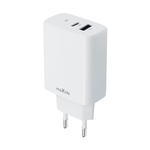 Punjač Maxlife MXTC-10-30AC PD QC 1xUSB-C 1xUSB 30W bijeli OEM0101404