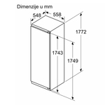 Ugradni frižider BOSCH KIR81ADD0/