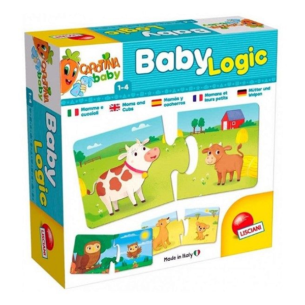 Edukativna igra Lisciani Carotina Baby Logic - Mame i mladunci
