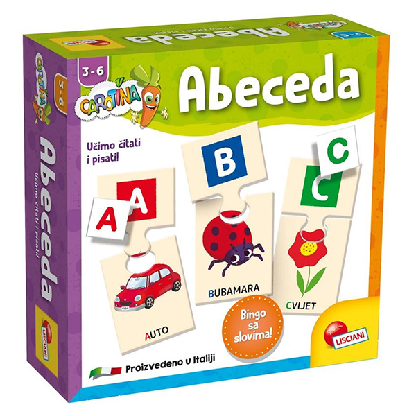 Puzzle Lisciani Carotina ABECEDA (lokalizovano)