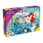 Puzzle Lisciani Maxi 2u1 Složi i oboji - Mala sirena 60 djelova