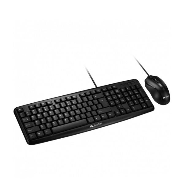 Tastatura+miš Canyon EN/AD Wired Black Tastatura+miš Canyon EN/AD Wired Black