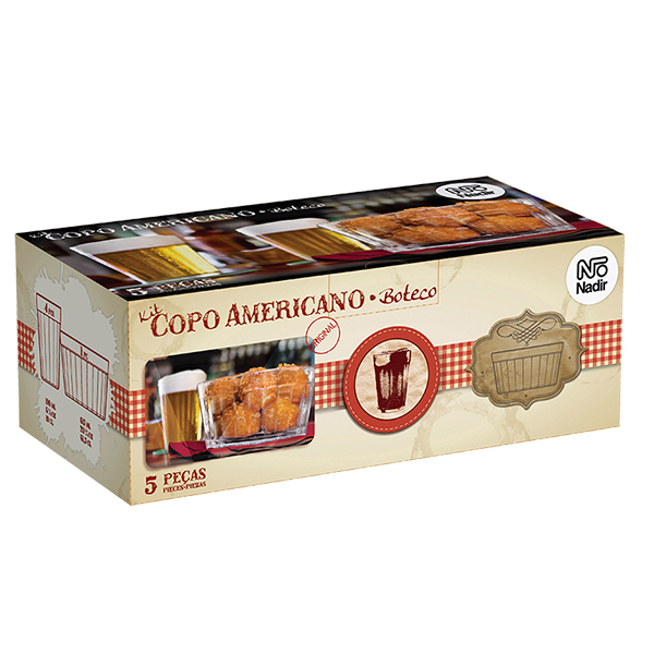Set Nadir Americano Kit Boteco 4 čaše za pivo i zdjela 1610 Set Nadir Americano Kit Boteco 4 čaše za pivo i zdjela 1610