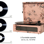 Gramofon Crosley Voyager CR8017B-FL4 Bluetooth (Floral) Gramofon Crosley Voyager CR8017B-FL4 Bluetooth (Floral)