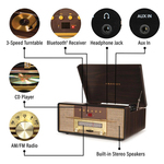 Gramofon Crosley Rhapsody CR7016A-MA4 Bluetooth (Mahogany) Gramofon Crosley Rhapsody CR7016A-MA4 Bluetooth (Mahogany)