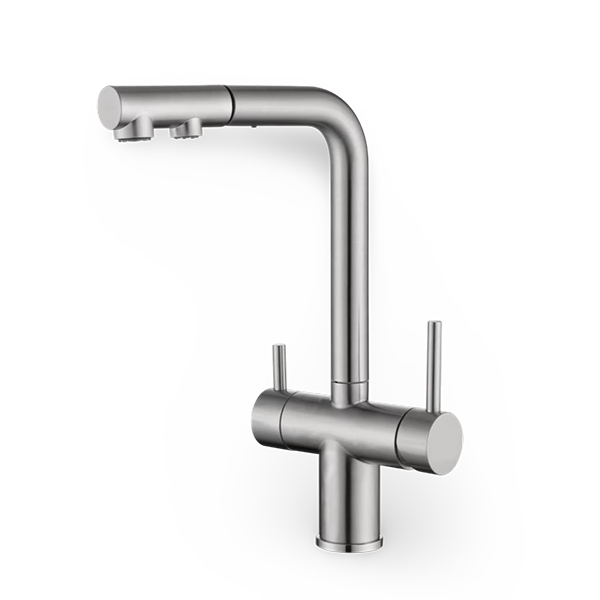 Slavina za vodu sa odvojivim tušem Voden (niža) Brušena/