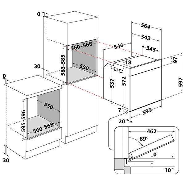 Ugradna rerna Hotpoint Ariston HAOI5S8HM1BA
