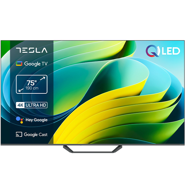 TV QLED Tesla Q75E655GUS 4K Smart GoogleTV/
