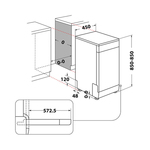 Mašina za pranje posuđa Hotpoint Ariston HSFC 3T127 C