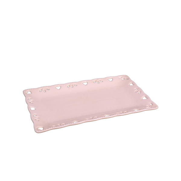 Porcelanska tacna Metalac Sigma HY1447 25cm roze Porcelanska tacna Metalac Sigma HY1447 25cm roze