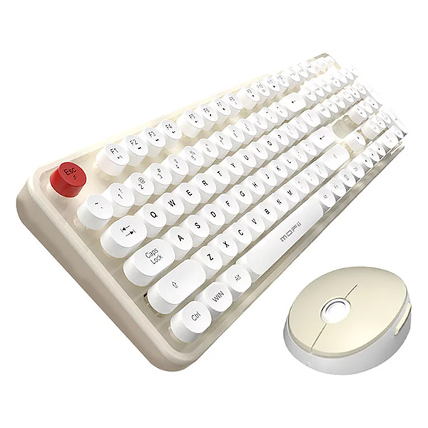 Tastatura i miš MOFII Sweet White&Beige bežična Tastatura i miš MOFII Sweet White&Beige bežična