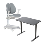 SET FlexiSpot 2u1 radni sto QE1+dječija ergonomska stolica SC04 (Gray)/