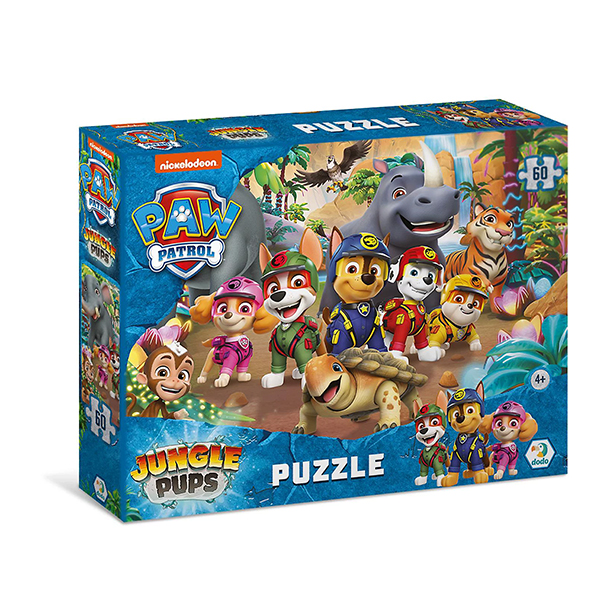 Puzzle DoDo Patrolne šape Džungla 60 komada