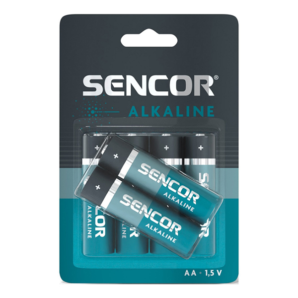 Baterije Sencor SBA LR6 AA 1,5V alkalne 4+2 kom. Baterije Sencor SBA LR6 AA 1,5V alkalne 4+2 kom.
